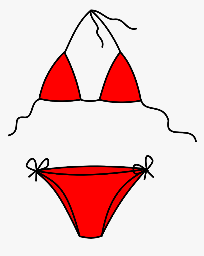 Red Bikini Clipart, HD Png Download, Free Download