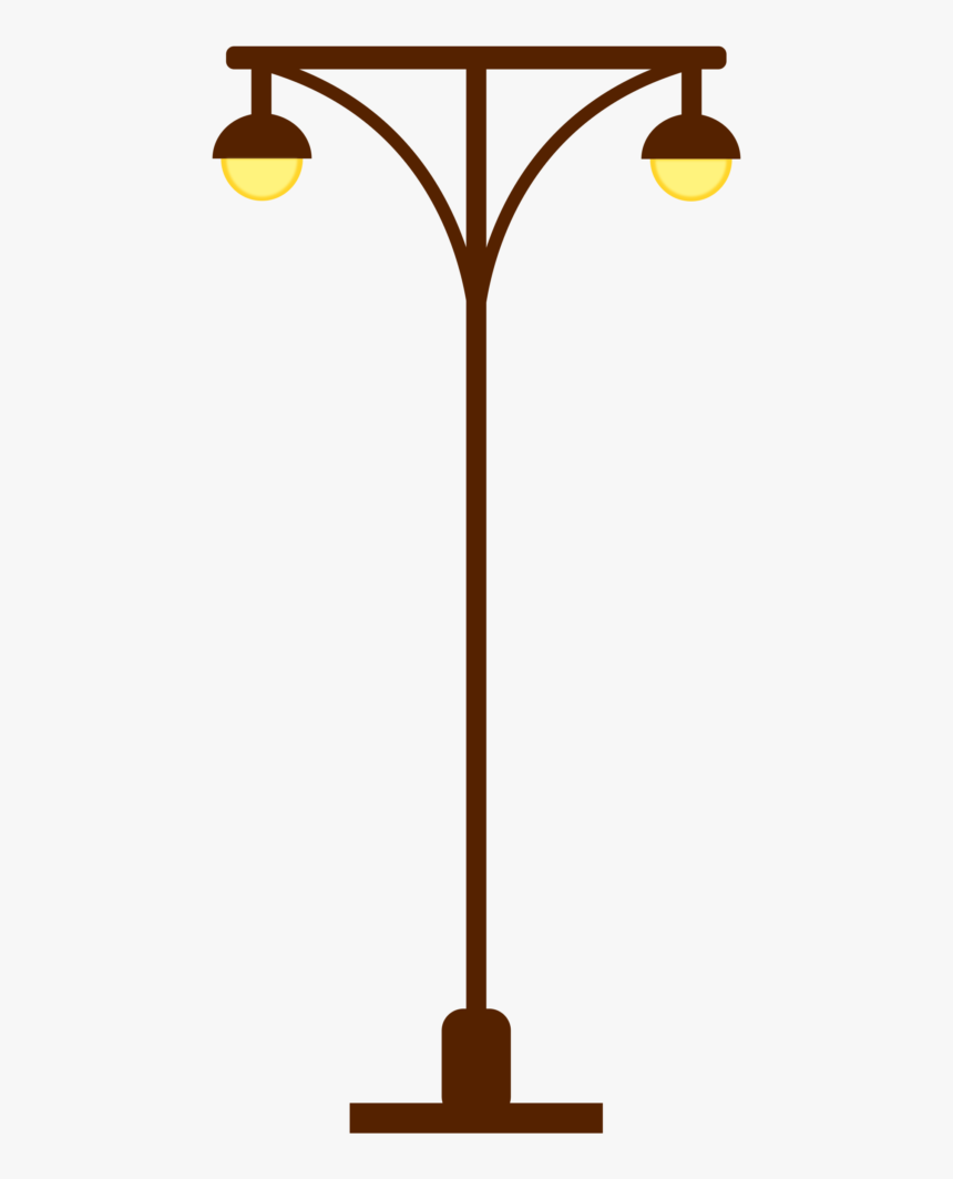 Street Lamp Post- Light Post, Two Lights - Clip Art Lamp Post, HD Png ...