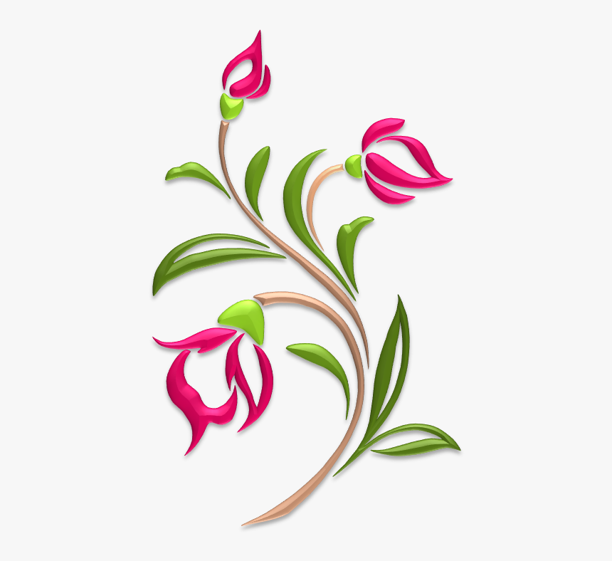 Flower Silhouette , Png Download - Flower Kalka Design, Transparent Png, Free Download