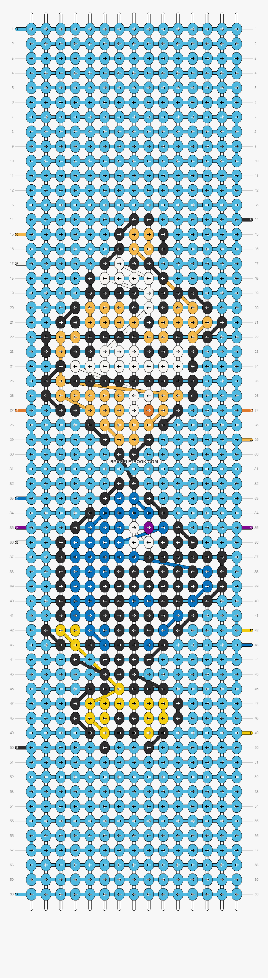 Alpha pattern #133697 | BraceletBook