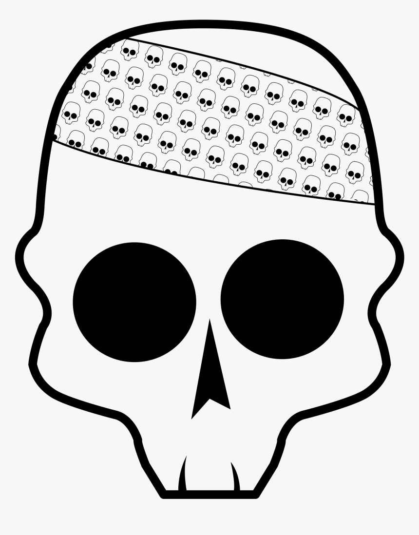 Skull Bandana Png - Clip Art, Transparent Png, Free Download