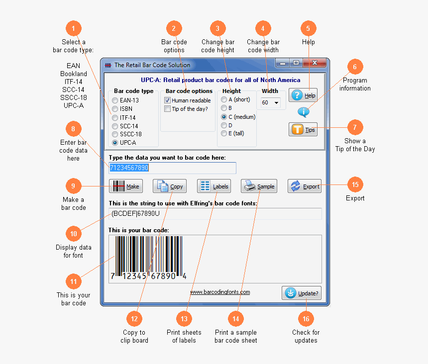 Software Utility From Bar Codes Plus - Bar Code, HD Png Download, Free Download