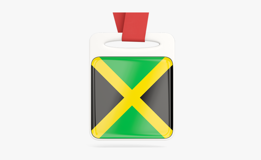 Card With Ribbon - Jamaica Flag, HD Png Download, Free Download