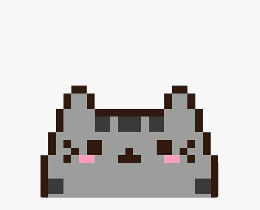 Cat, Cute, And Kawaii Image - Pixel Art Cat Easy, HD Png Download - kindpng