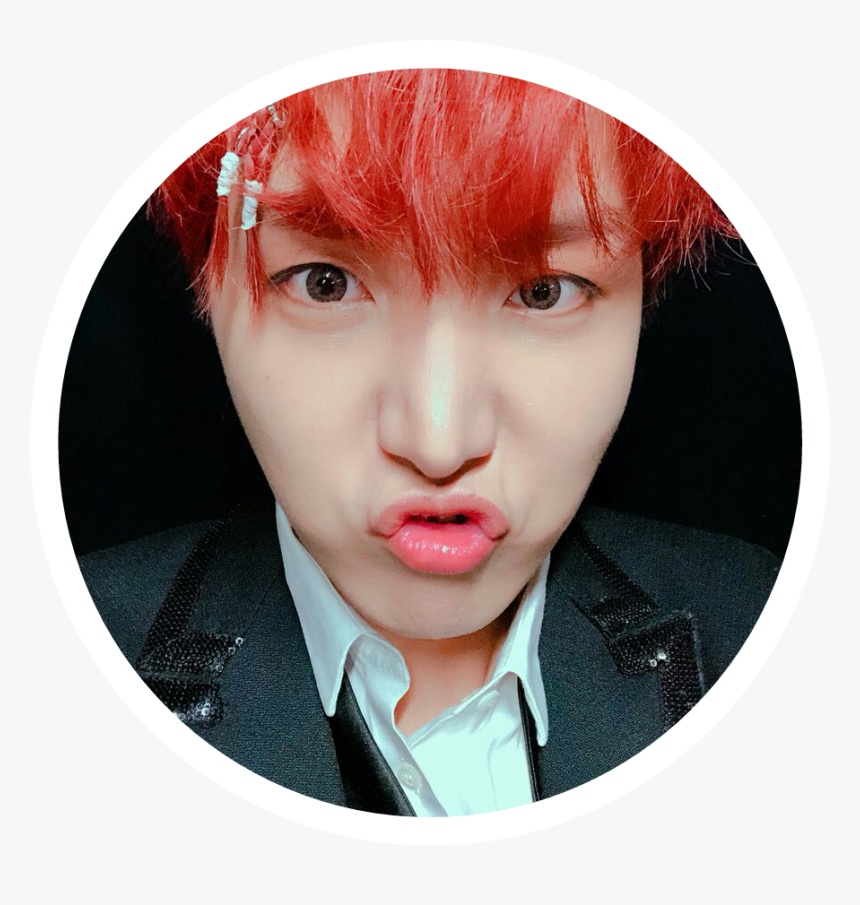 Bts J-hope Hoseok Edit Sticker - Bts Jhope Red Hair, HD Png Download - kindpng