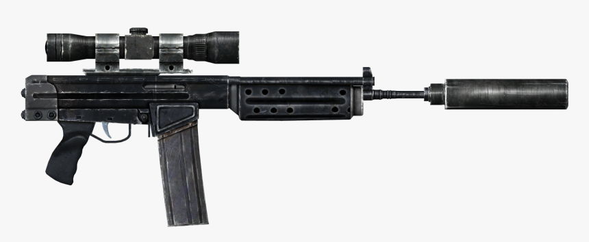 Fallout 3 Guns , Png Download - Fallout 3 Assault Rifle, Transparent Png, Free Download