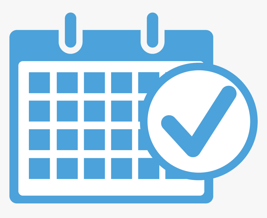 Blue Schedule Icon Png, Transparent Png kindpng