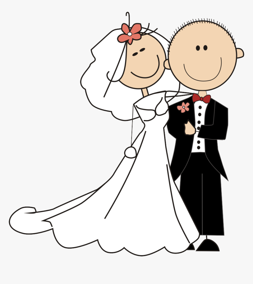 Novios Dibujo Png, Transparent Png, Free Download