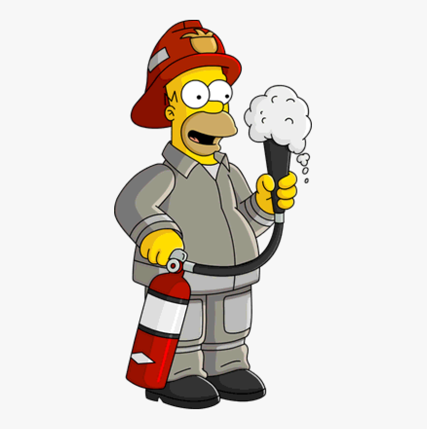 Simpsons Fireman, HD Png Download, Free Download