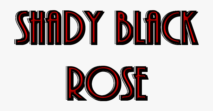 Shady Black Rose - Graphic Design, HD Png Download, Free Download