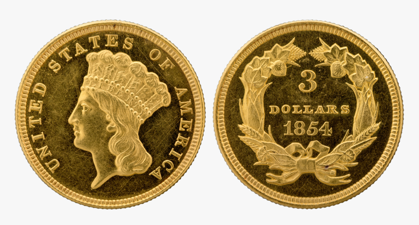 Gold Nugget Currency Minecraft - 3 Dollar Coin Usa, HD Png Download, Free Download