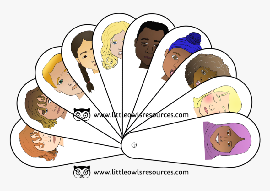 Emotions Fan - Cartoon, HD Png Download, Free Download