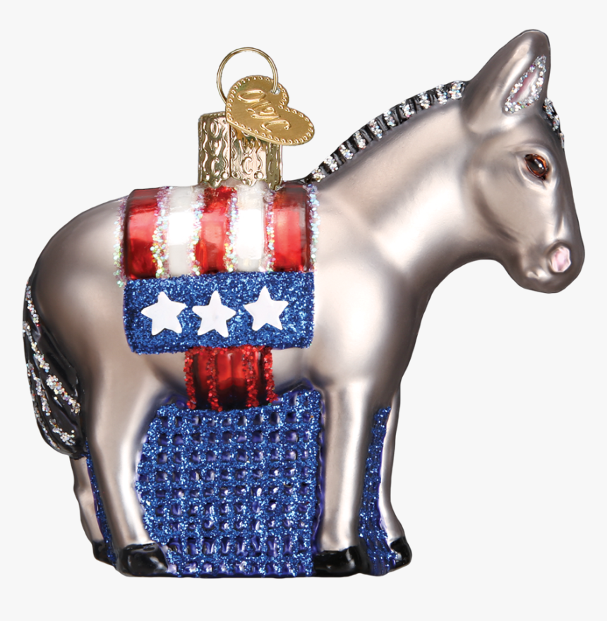 Democrat Donkey Old World Glass Ornament - Christmas Ornament, HD Png Download, Free Download