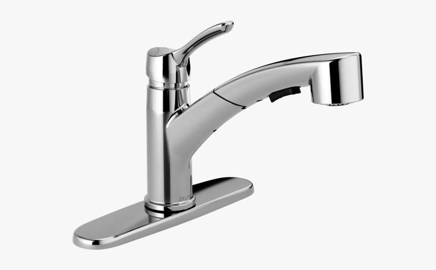 Single Handle Pull Out Kitchen Faucet 4140 Dst - Delta 4140 Dst, HD Png Download, Free Download