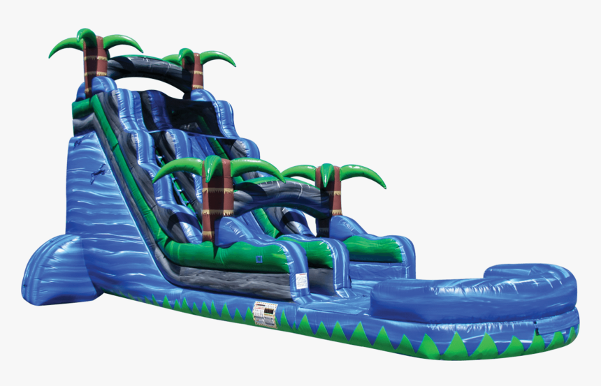 22ft Tsunami Blue Crush Water Slide - 22 Ft Blue Crush Water Slide, HD Png Download, Free Download