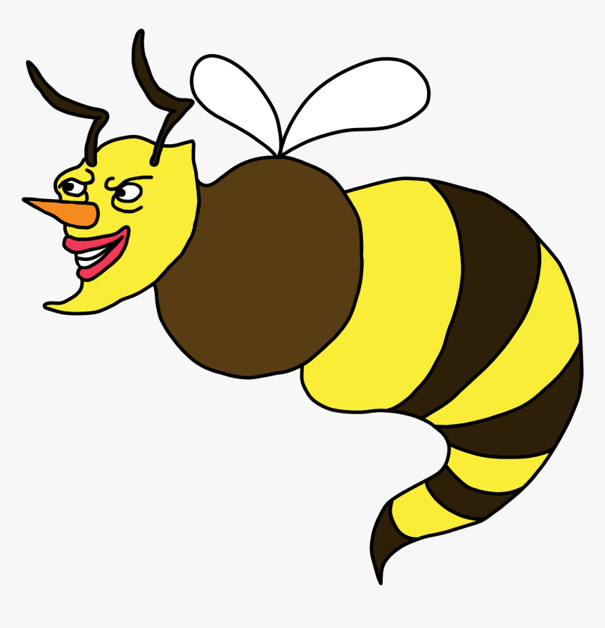 Waspcolour2 - Cartoon, HD Png Download, Free Download