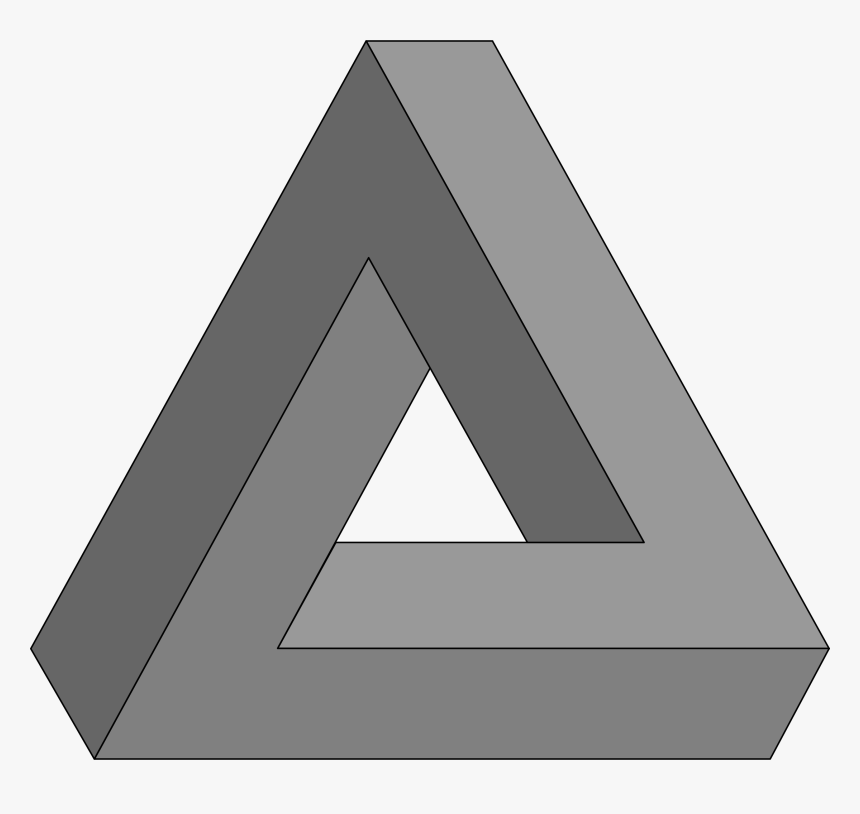 Cool Triangle Png Picture Free Download - Triangle Optical Illusion Png, Transparent Png, Free Download