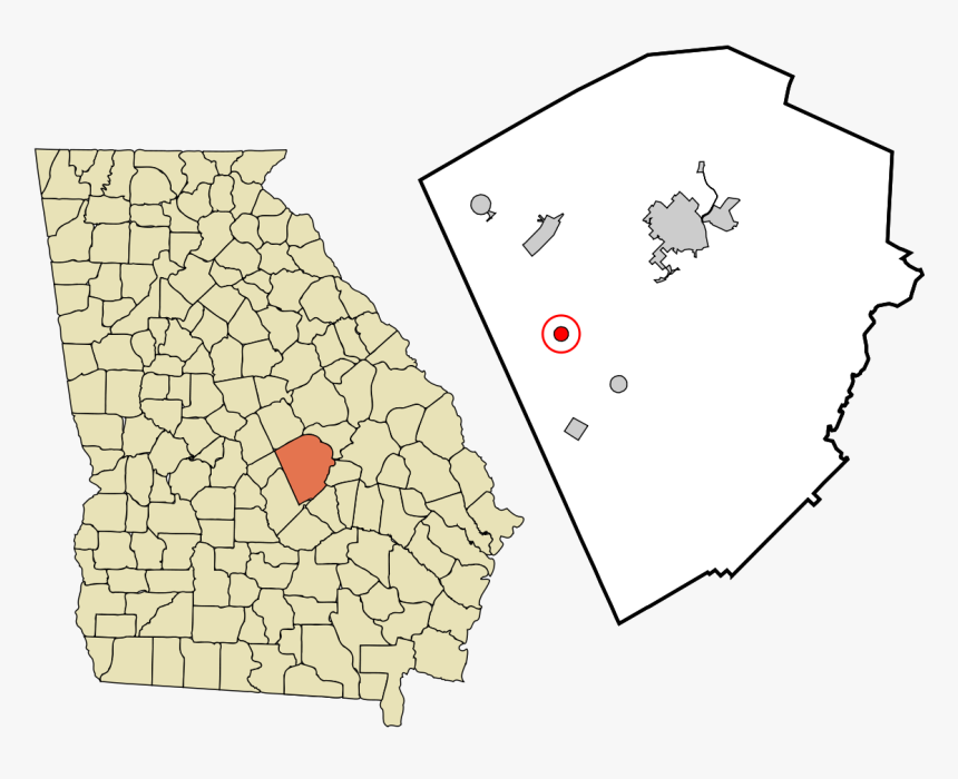 Vidalia Ga On Map, HD Png Download - kindpng