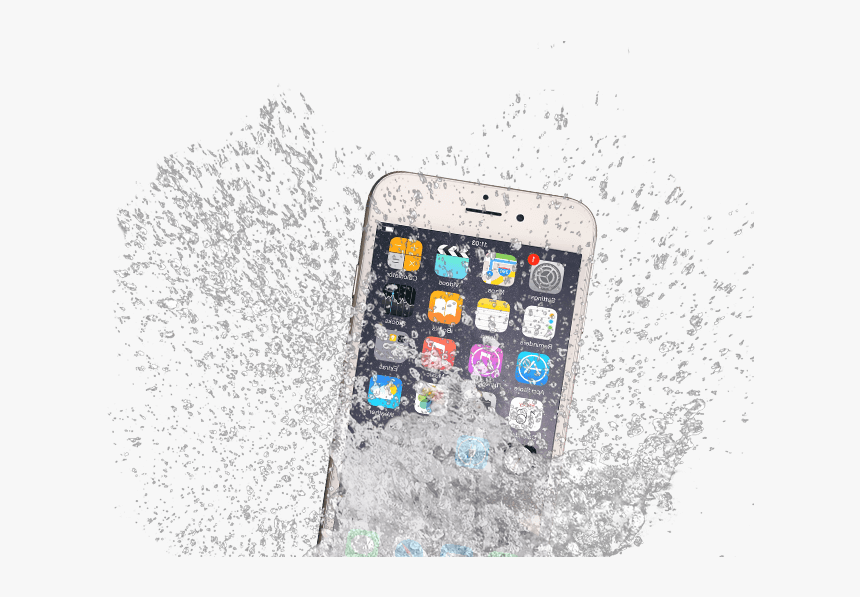 Water Damaged Phone Png, Transparent Png, Free Download