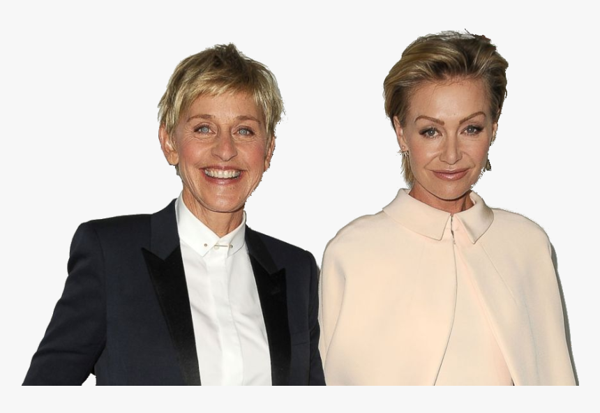 Transparent Ellen Png - Ellen Degeneres With Her Life Partner, Png Download, Free Download