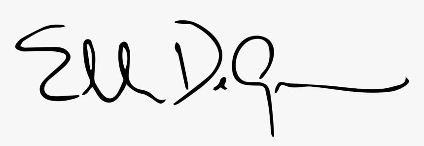 Ellen Degeneres Signature, HD Png Download, Free Download