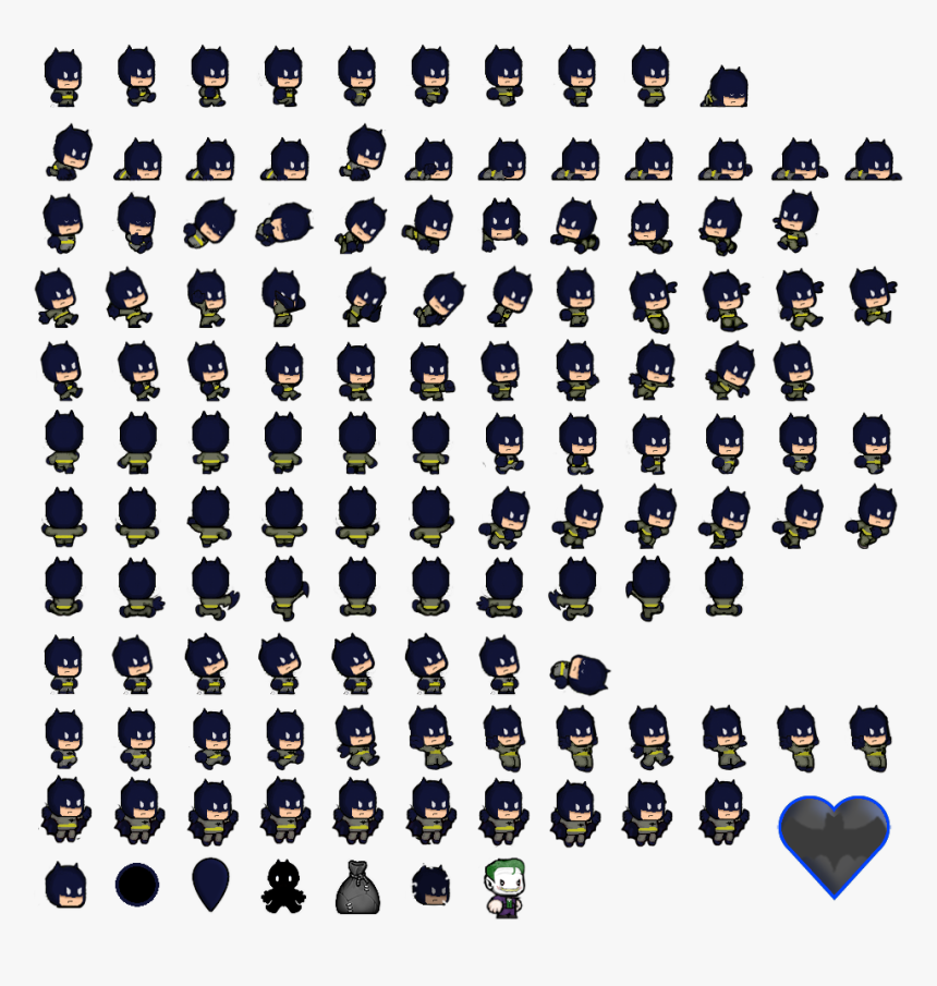 Batcape, Batjetpack, And Batarang - Spelunky Sprite Sheet, HD Png Download, Free Download