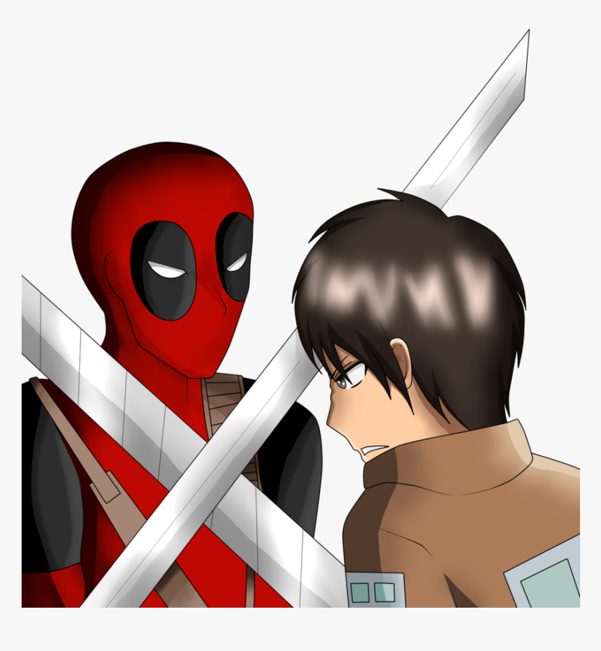 Eren Jaeger Vs Deadpool , Png Download - Spiderman Vs Eren Jaeger, Transparent Png, Free Download