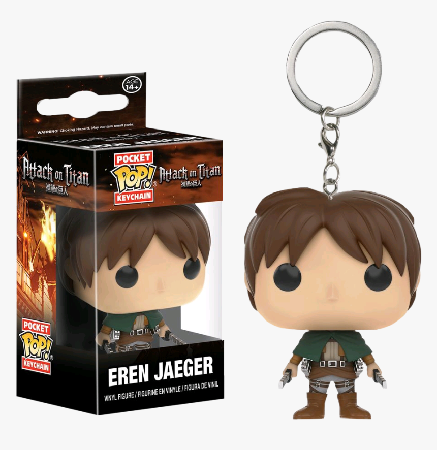 Transparent Eren Jaeger Png - Attack On Titan Pop Keychain, Png Download, Free Download