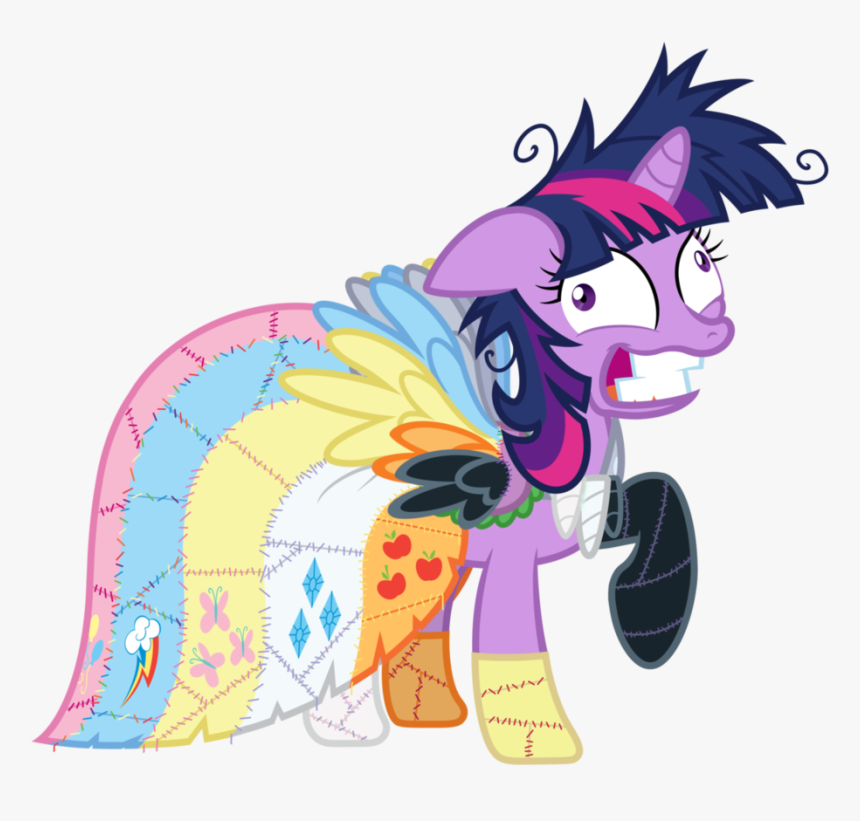 Twilight Sparkle Pinkie Pie Rainbow Dash Rarity Applejack - Evil Crazy Twilight Sparkle, HD Png Download, Free Download