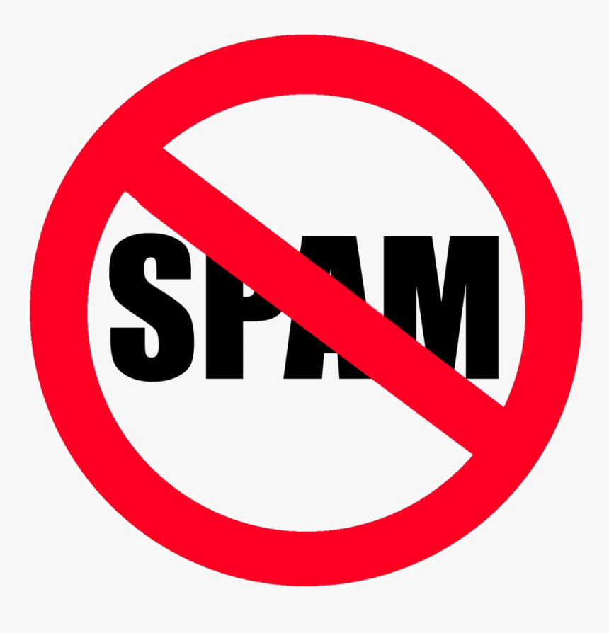 No Spamming Transparent Background - Stop Spam, HD Png Download, Free Download