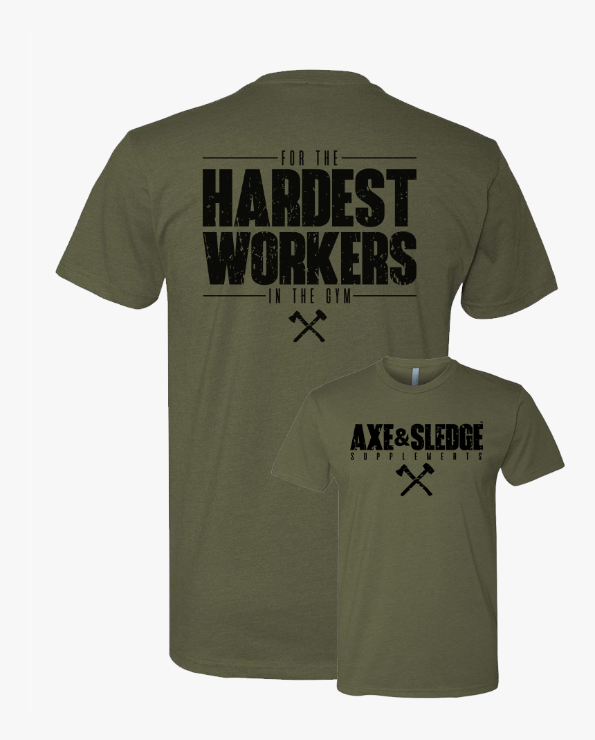 Axe & Sledge Tee // Black On Green"
 Class="lazyload - Active Shirt, HD Png Download, Free Download