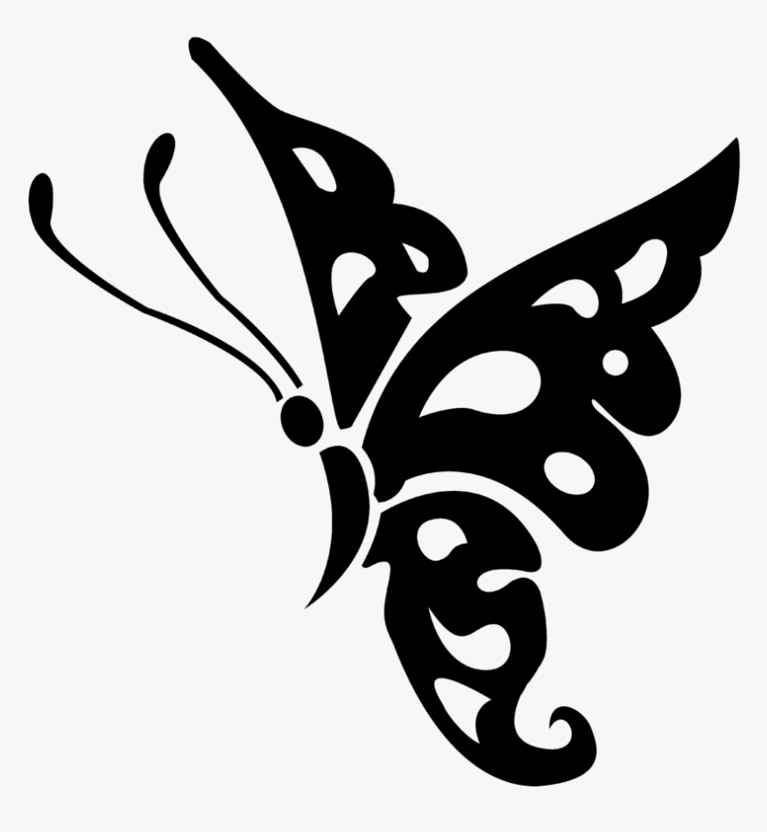 Transparent Game Clipart Black And White - Butterfly Black White Png, Png Download, Free Download