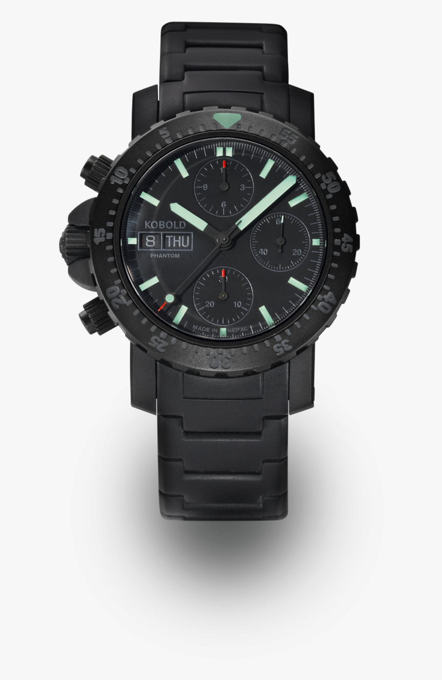 Kn 321866-1 - Kobold Phantom Black Ops Chronograph, HD Png Download, Free Download