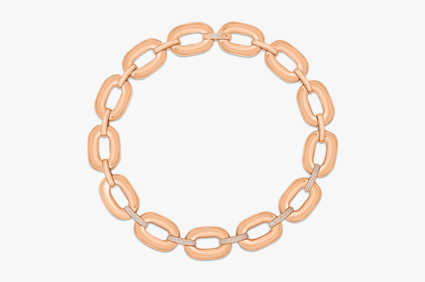 Roberto Coin Link Necklace With Diamonds - Tiger Eye Bracelet Png, Transparent Png, Free Download