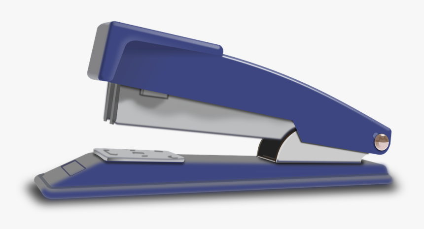 Stapler, Office, Blue, Tool - Stapler Clip Art, HD Png Download, Free Download