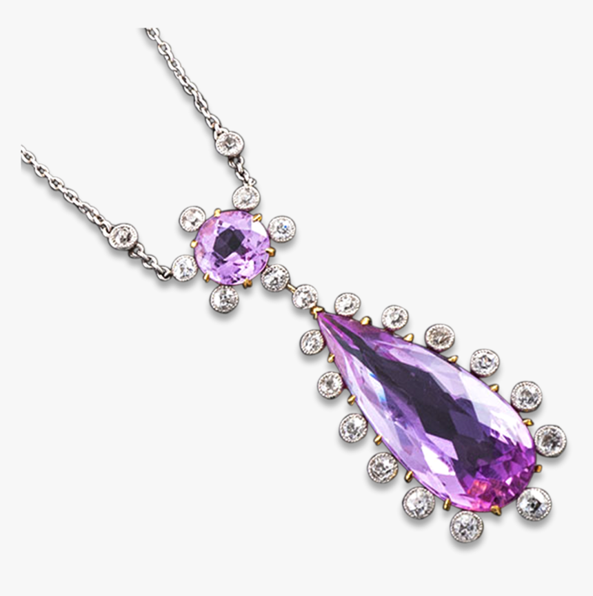 Edwardian Pink Topaz Necklace, - Pendant, HD Png Download, Free Download