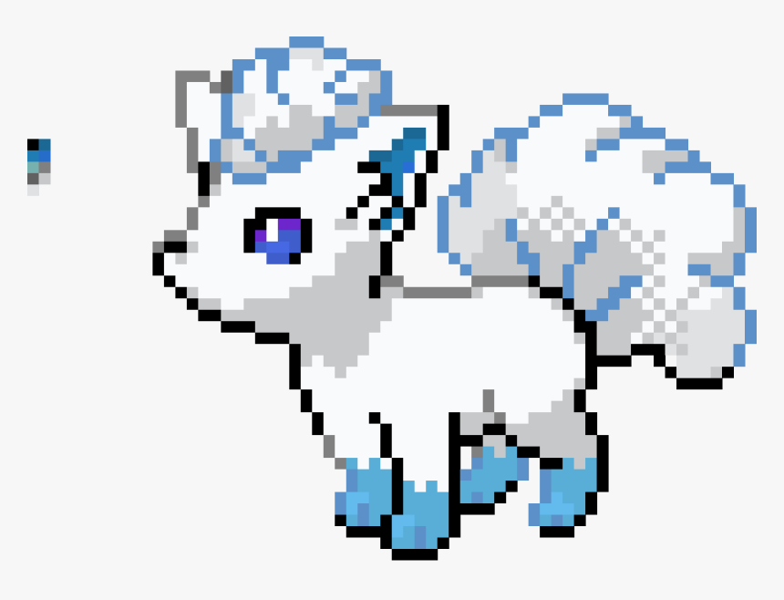 Pokemon Alolan Vulpix Pixel Art, HD Png Download, Free Download