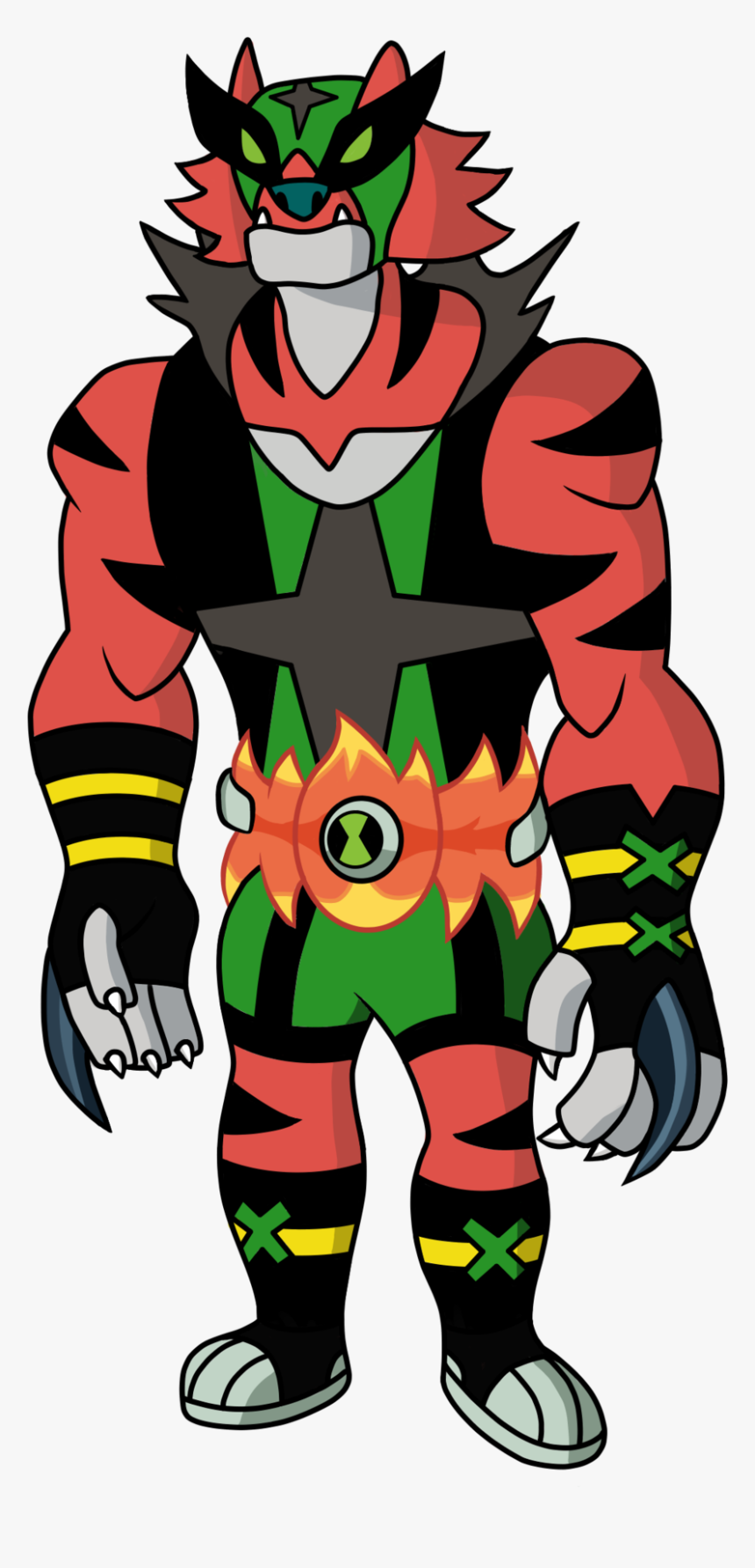 Incinerath - Incineroar As Ben 10, HD Png Download, Free Download