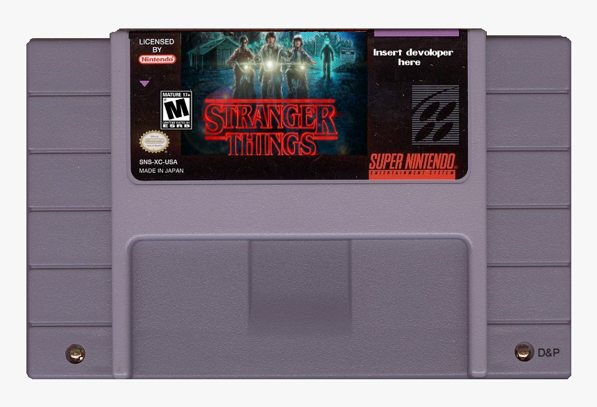 Licensed By Insert Devoloper Here Super Nintendo Made - Stranger Things Super Nintendo, HD Png Download, Free Download