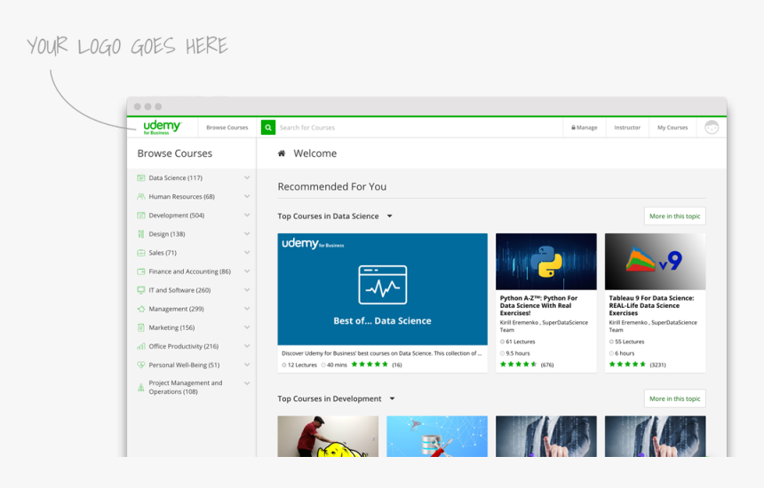Udemy For Business Interface, HD Png Download, Free Download