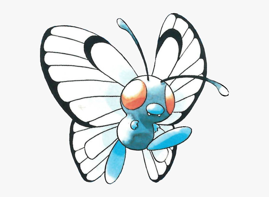 Pokéfanon - Butterfree Red And Blue Art, HD Png Download, Free Download