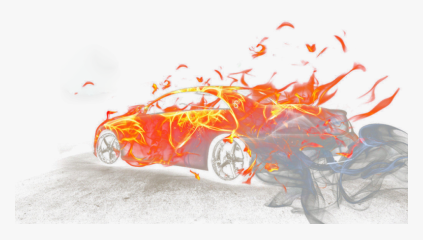 #ftestickers #sccar #car #flames - Illustration, HD Png Download, Free Download