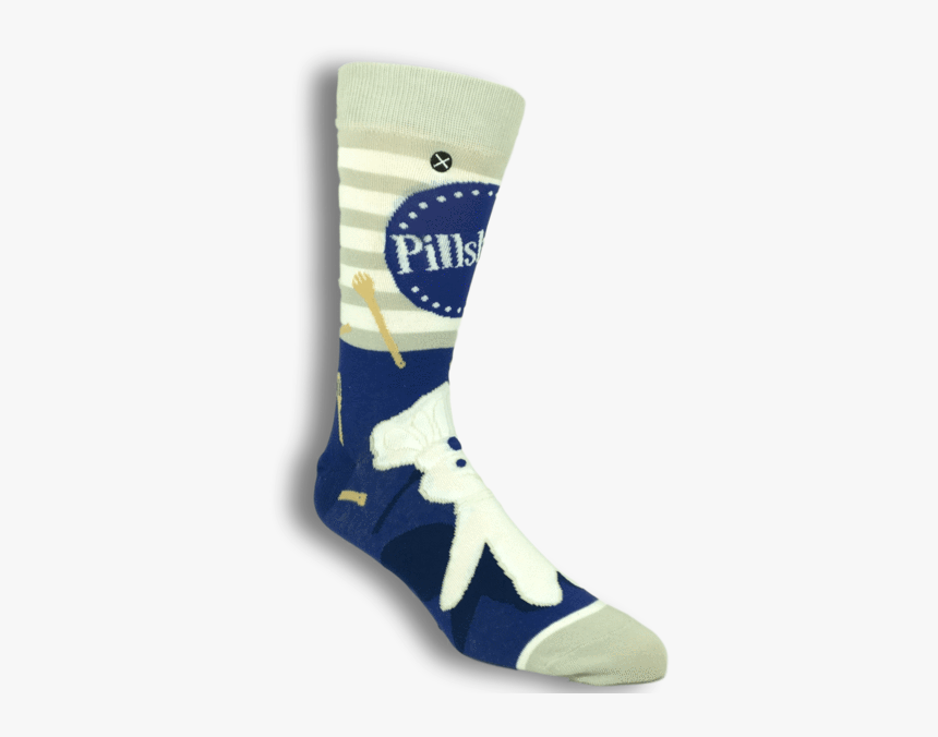 Pillsbury Doughboy Socks By Odd Sox"
 Class= - Sock, HD Png Download, Free Download