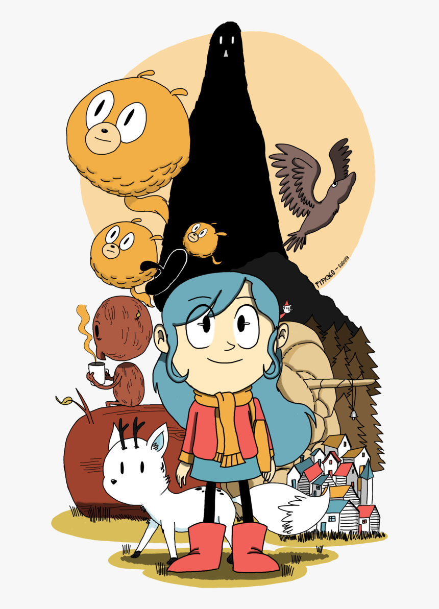 Luke Pearson"s Hilda By Ftftheadvancetoonist - Hilda Netflix Art, HD Png Download, Free Download