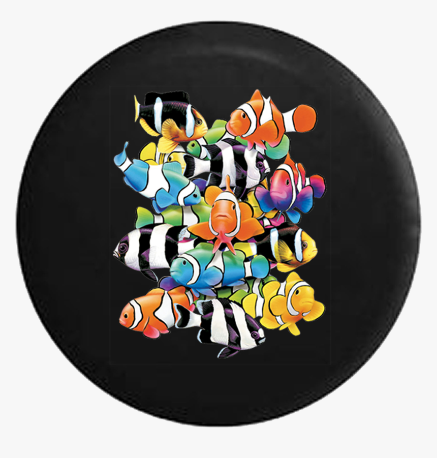 Family Of Clown Fish Swimming The Ocean Water Jeep - Clown Fish, HD Png Download, Free Download