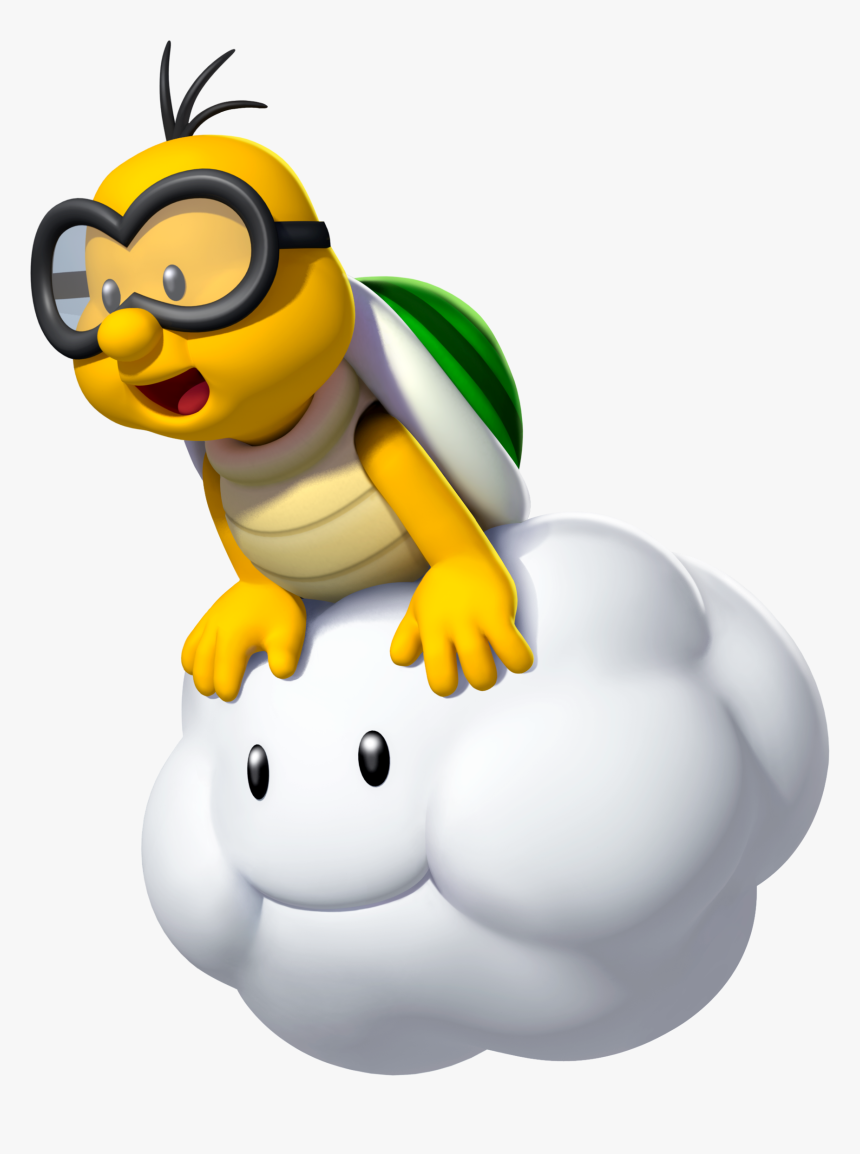 Turtle On Cloud Mario, HD Png Download, Free Download