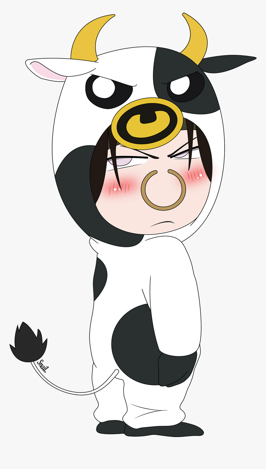 Hikoboshi"s Cute Cow By Abaoabao - Neji Hyuga, HD Png Download, Free Download