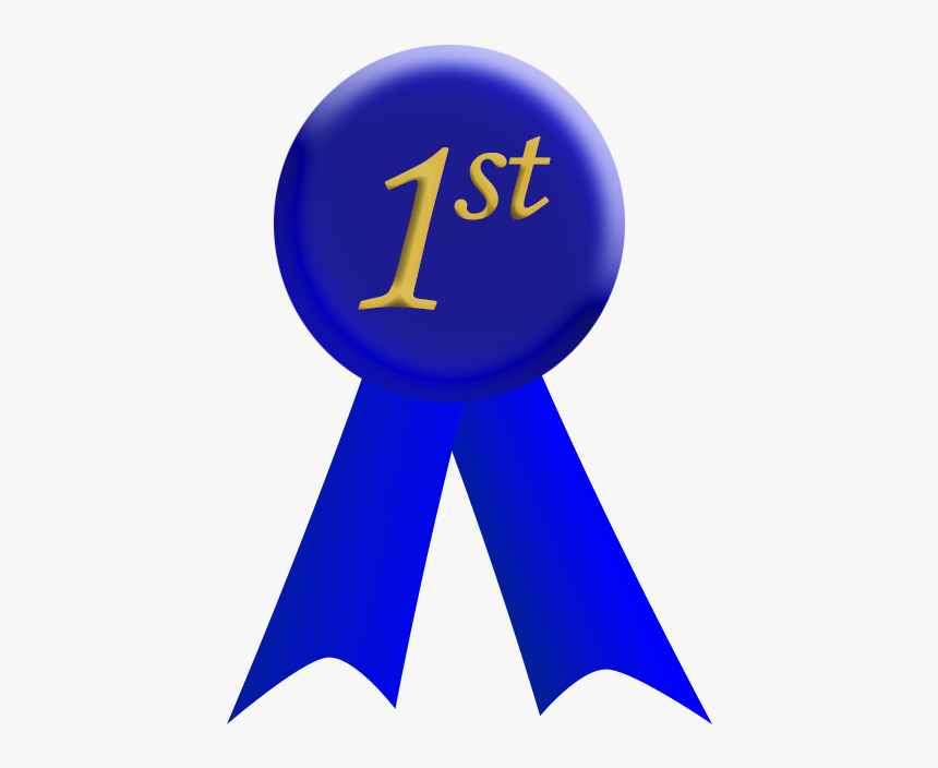 First Place Blue Ribbon - First Place Ribbon Png, Transparent Png, Free Download