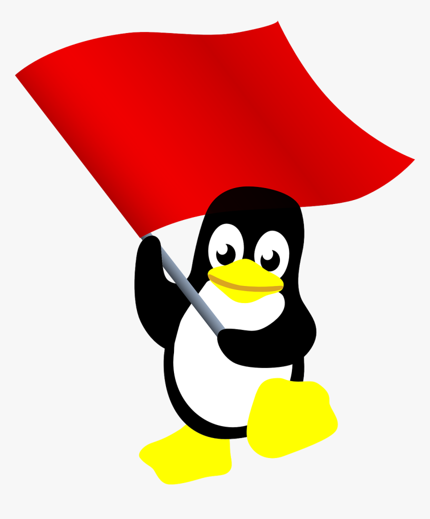 Communist, Penguin, Tux, Communism, Flag, Linux - Communist Linux Penguin, HD Png Download, Free Download