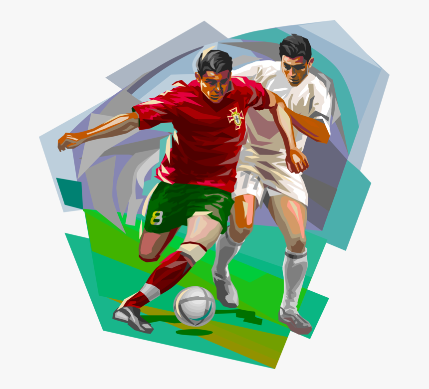Jogo de futebol com o conceito de jogadores 373845 Vetor no Vecteezy